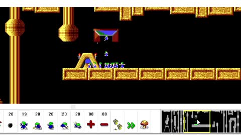 Lemmings 95: Fun level Not as complicated as it looks