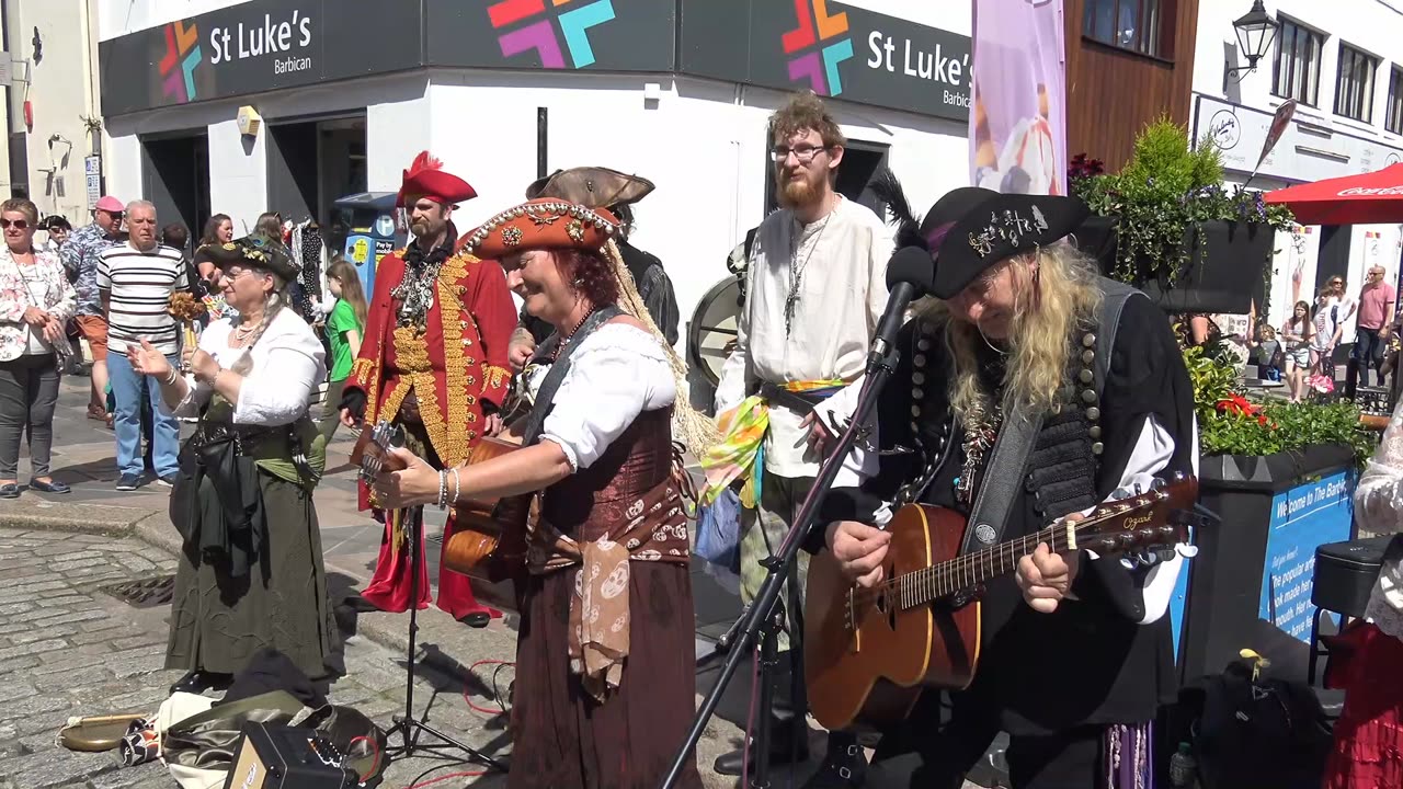 Pirates of Saint Piran Sea Shanties Ocean City Pirate weekend 202 The Barbican Plymouth