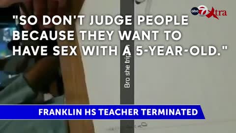 ▶ EXTRAIT-RQ + LIENS parus (25 sept 22) : Franklin High School teacher fired...