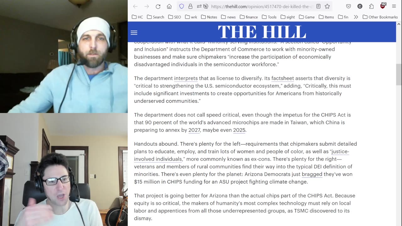 The Hot Take, Ep. 010 - Trump comes out aginst forced TikTok sale. DEI kills chip act factories