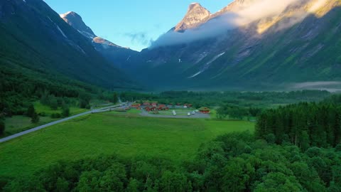 aerial footage beautiful nature norway aerial fpv drone flights