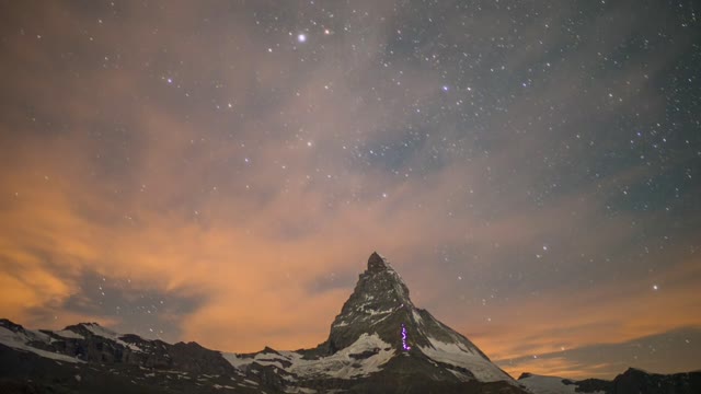 Mountain landscape of the Matterhorn