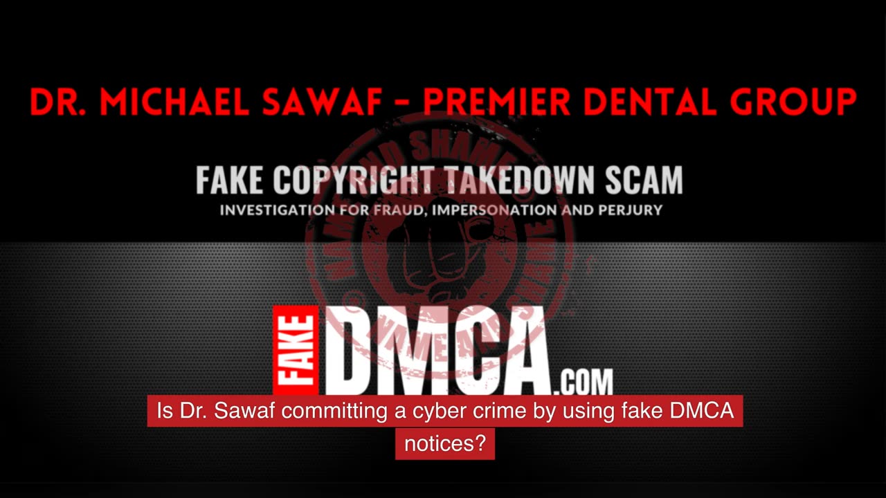 Dr. Michael Sawaf’s Attempt to Cover Up Fraud and Misconduct