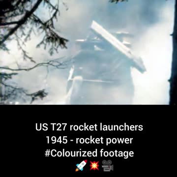 V1 rocket knocked out in Colourized glory #Colourized footage 🚀 🎨 🇩🇪 🎥