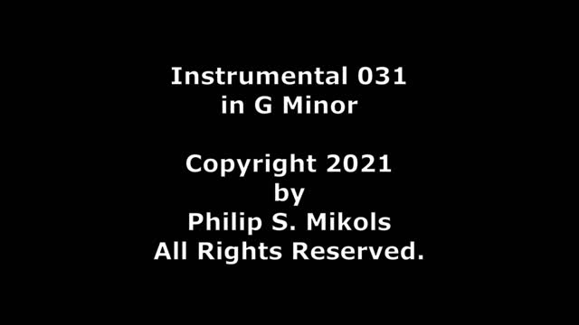 Instrumental 031 in G Minor