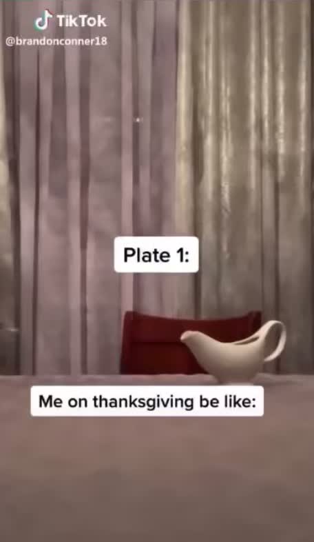 Plates at thanksgiving dinner