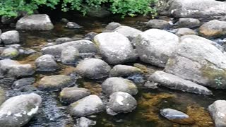 Sounds of a river. Dartmeat. Dartmoor.