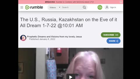 Prophetic Dream of Russia US and Kazakhstan