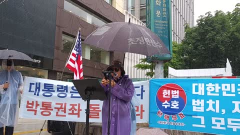 S Korean Protest against ProChina Communists! 자유 민주주의 지키자