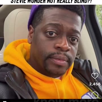 Stevie Wonder not really blind?!