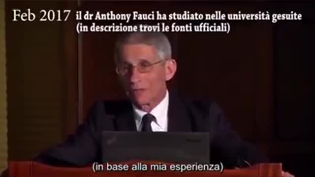 Il Dott. Anthony Fauci nel febbraio 2017 "prevede" una pandemia