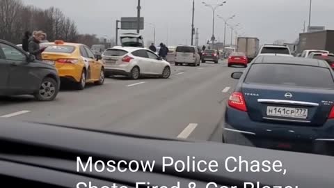 Moscow Police Chase, Shots Fired & Car Blaze: Carnage on Russian Capital's Major Ring Road