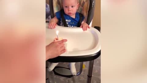 Funny Babies Blowing Candle and FAILS