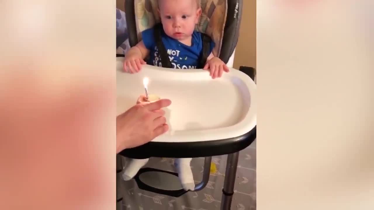 Funny Babies Blowing Candle and FAILS