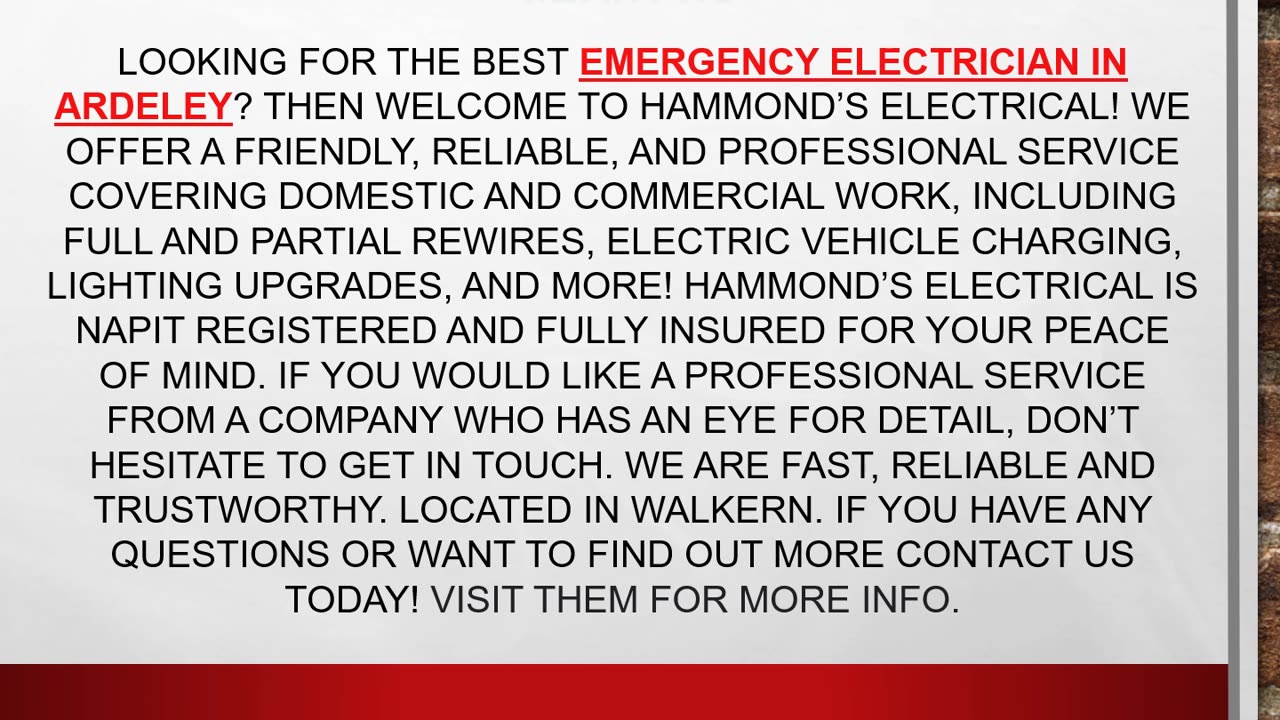 Best Emergency Electrician in Ardeley