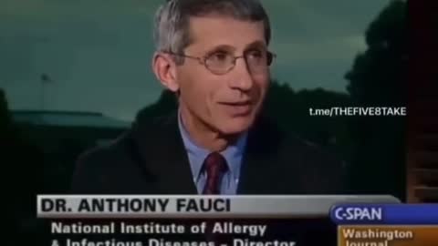 Fauci Doesn't Want This Video To Be Resurfaced!