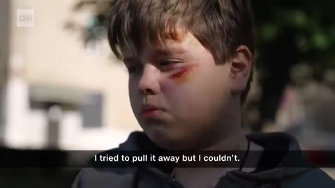 10-year-old boy describes missile attack that killed his parents CNN LIve