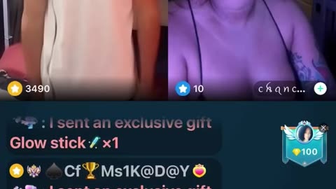 njslicc a temu robot that acts out the gifts & comments as he receives them 11/25/23 #bigoclipandsip