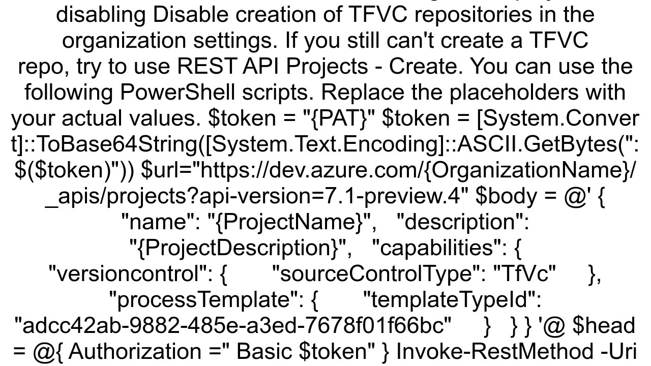 Not finding tfvc version control in azure devops