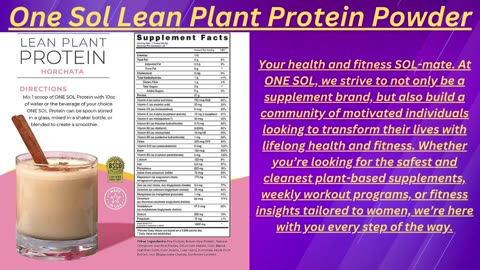 One Sol Lean Plant Protein Powder