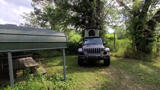 Camping out at lake Shawnee, a haunted abandoned amusement park