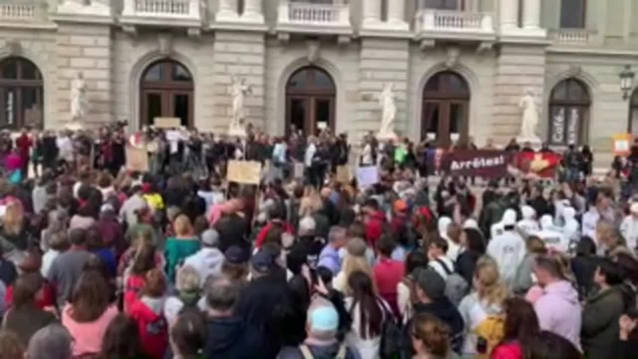 LIVE: Genf - Geneva / Schweiz / Switzerland - Protest - Es geht um das Leben! - 09.10.2021