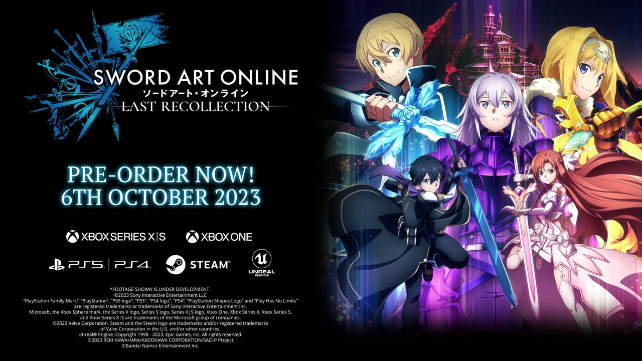 Sword Art Online Last Recollection [PC, PS5, XSX, PS4, XBO] – October 6 2023