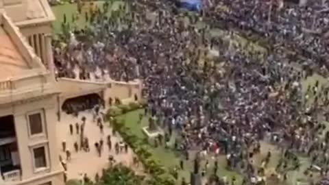 Sri Lanka, Citizens captured the presidency palace.