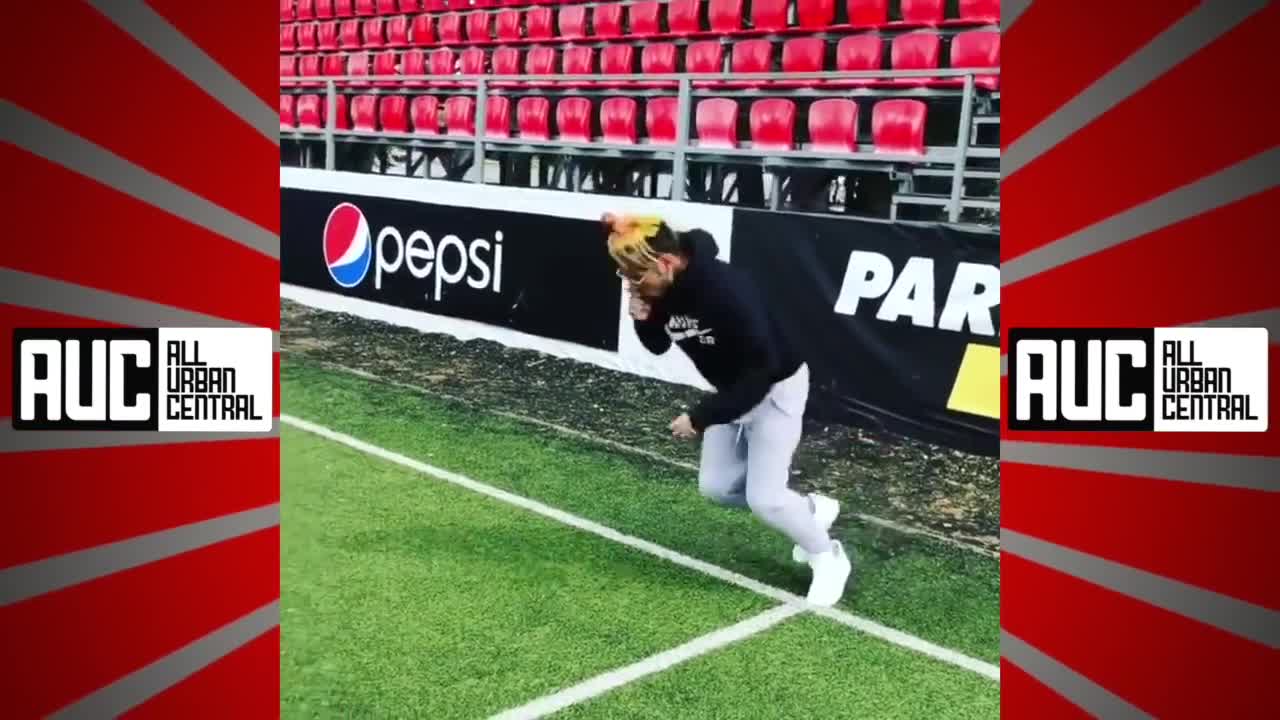 6ix9ine gets hurt while trying to play soccer