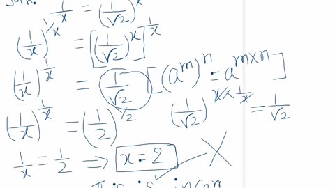 is this correct way of solving an exponential equation?