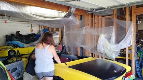 Ep 31 Putting on part of her new top