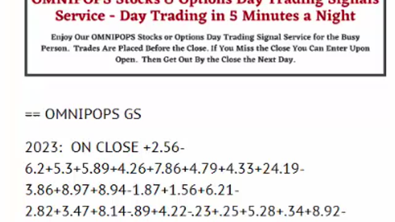 OMNIPOPS Cheap Options Day Trading Signals - IBM Options Cheap 3