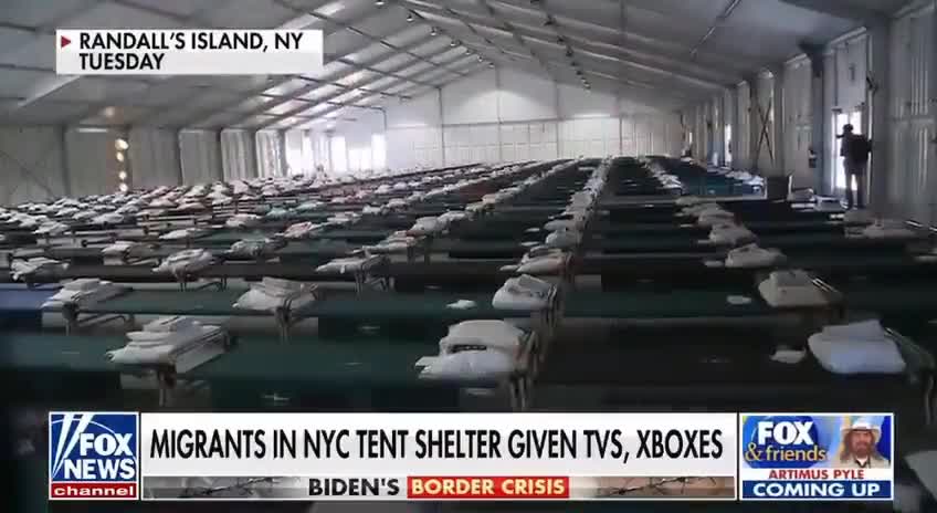 NYC Opens High End Tent Shelter For Illegal Migrants