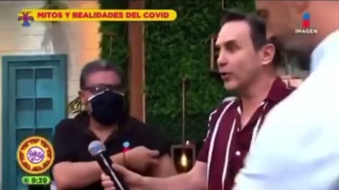 Mexican TV tries to debunk the jab magnet theory