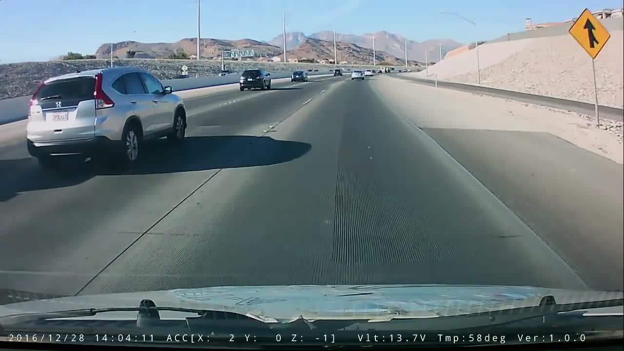 Reckless Driver Dangerously Cuts Lanes On A Busy Road