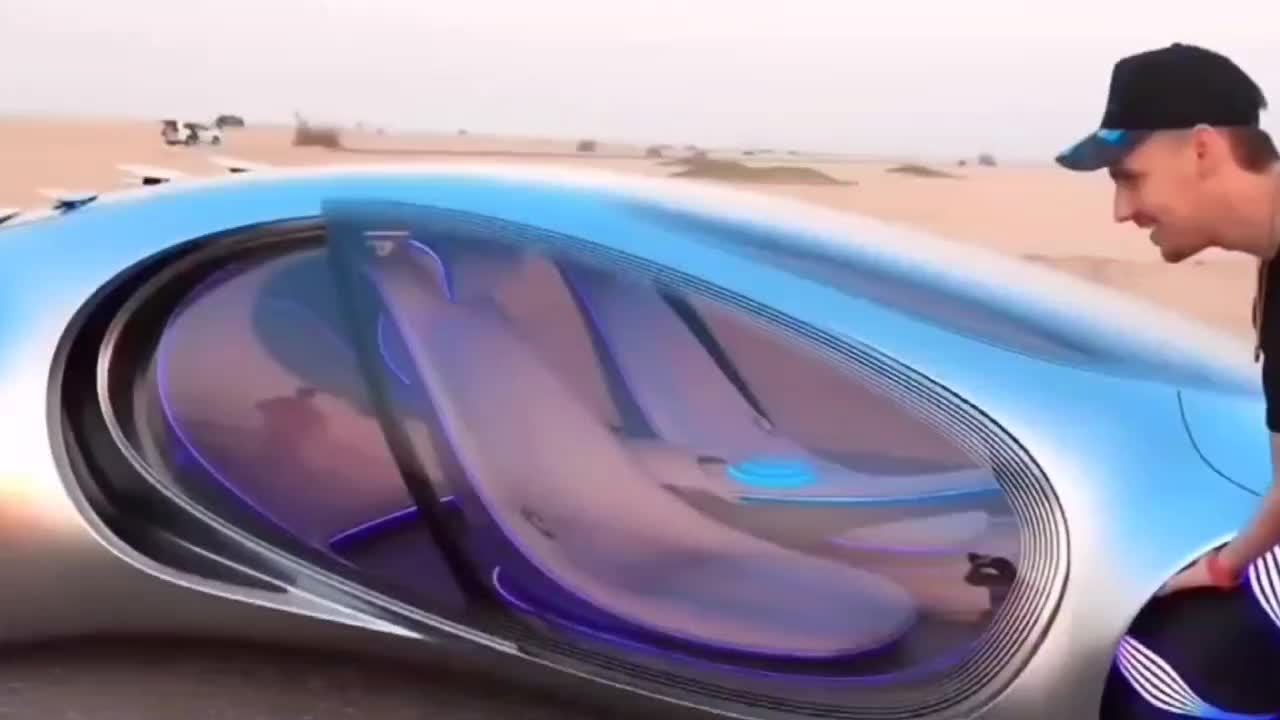 The concept car has an interesting design