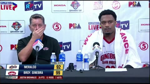 Interview with Best Player Justin Brownlee and Coach Tim Cone [Sep. 26, 2024]
