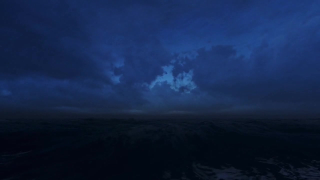 Strong STORM falling into the sea! SOUND OF STORM