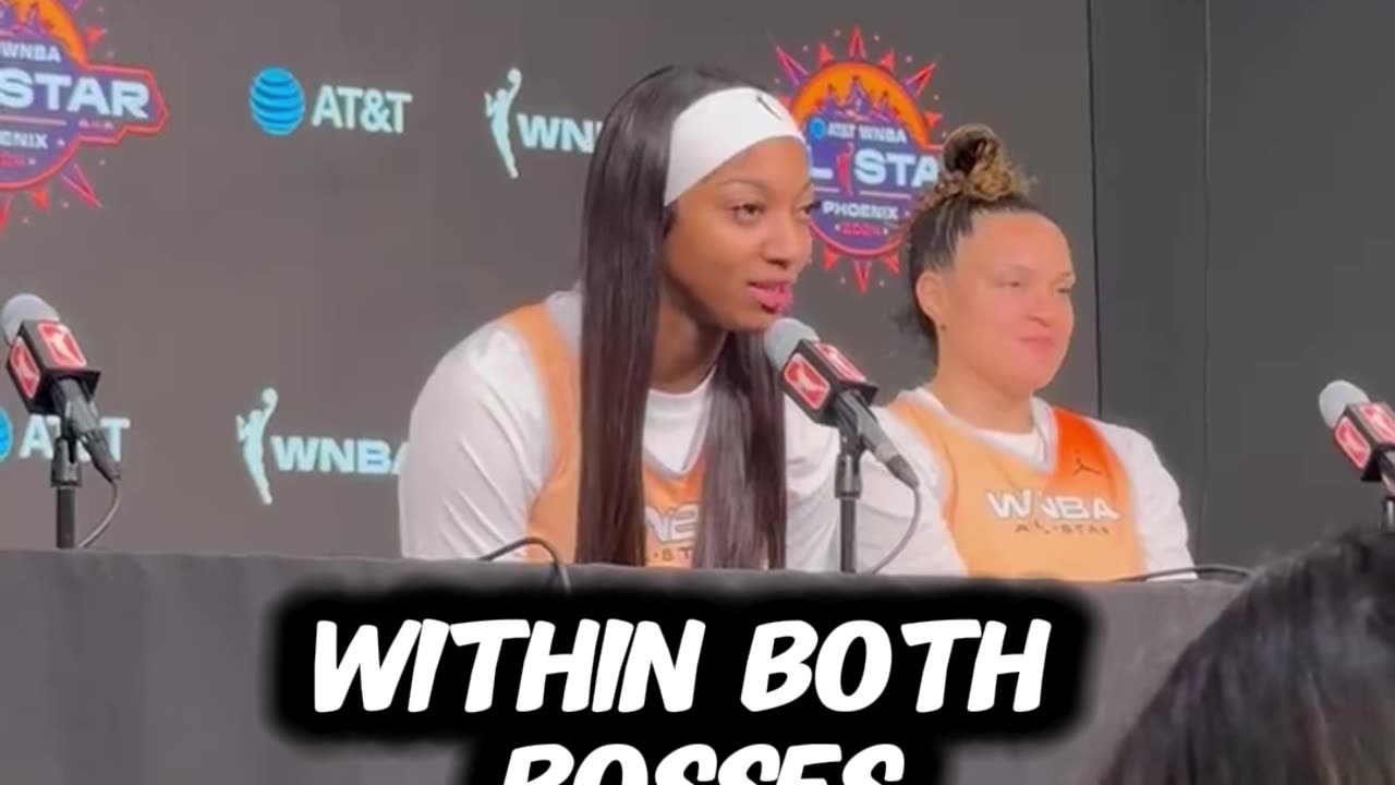 Angel Reese on playing with Caitlin Clark for Team WNBA