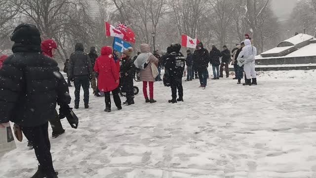 Toronto freedom march, December 18, 2021