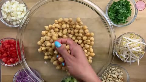 High Protein Salad | प्रोटीन सलाद | Weight Loss Recipe | Chickpea Salad