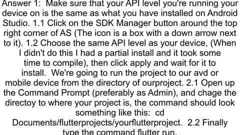 Flutter cannot connect to emulator in VSCode Waiting for a connection from Flutter