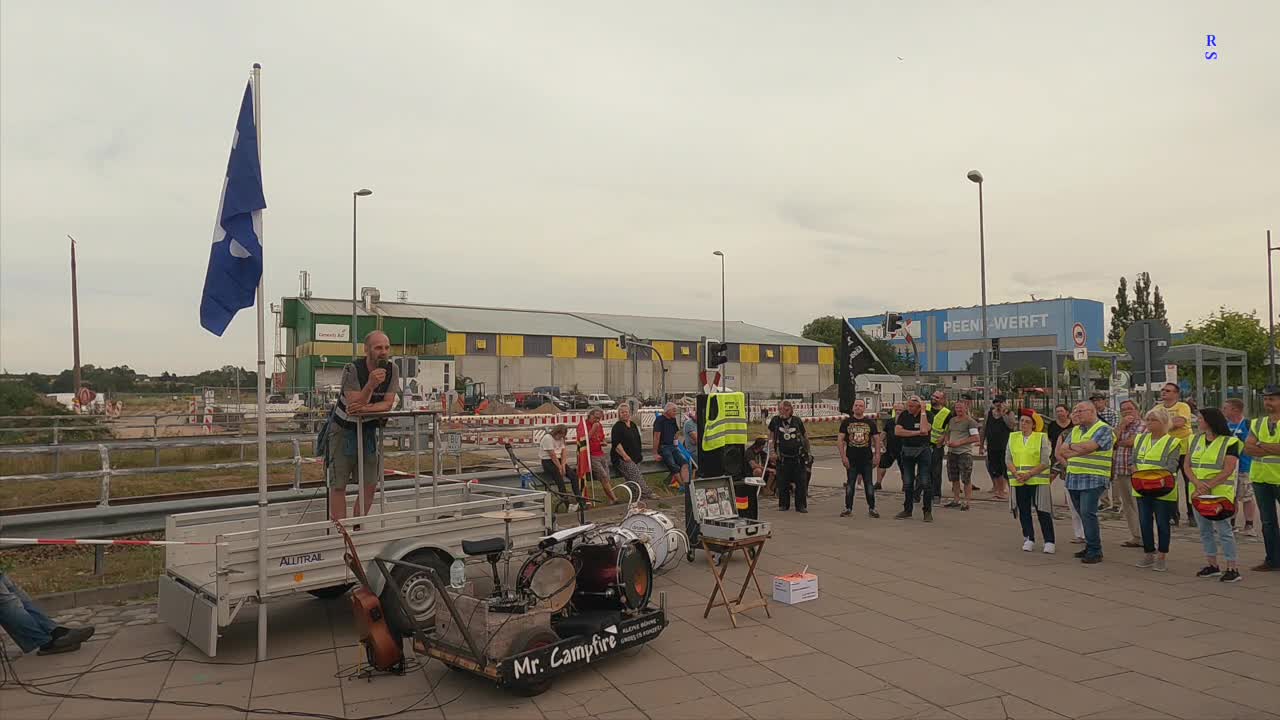 Wolgast - Eröffnung und Redebeitrag von Stefan 02-08-2022