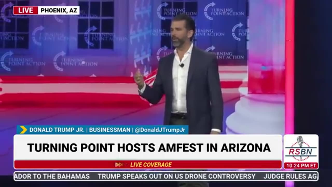 Don Jr Speaks at TPUSA's America Fest Conference [Full Speech]