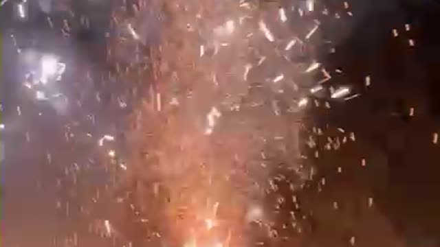 spectacular fireworks on the beach