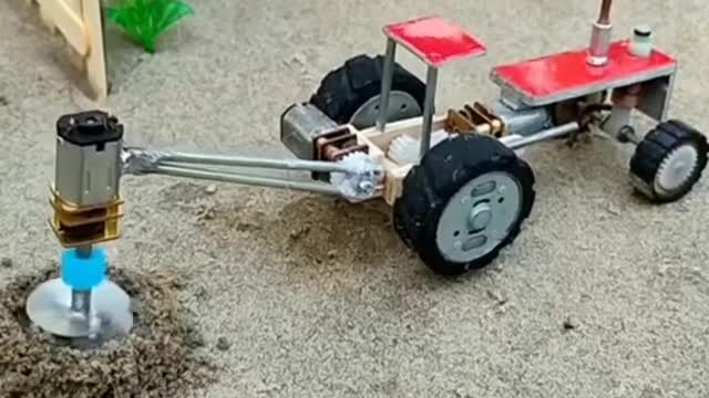 Diy Tractor machine science project