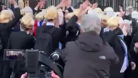 The people of UK rubbing it on Boris Face