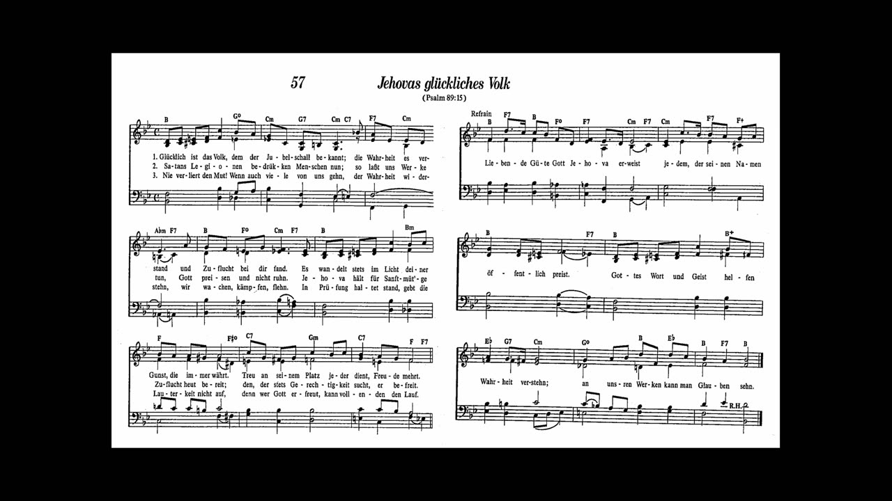 Jehovas glückliches Volk (Lied 57 aus Singt Jehova Loblieder)