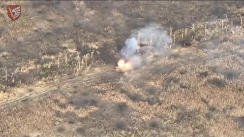 Russian Armored Column Caught Out in the Open(Incredible)