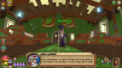 Wizard101 Battle with Merle Ambrose in Empyrea (Reverie - Dream Shrine Walkthrough)